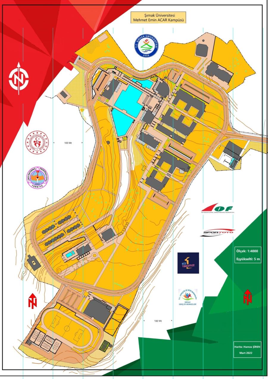 Şırnak Üniversitesinin Oryantiring Haritası Hazırlandı