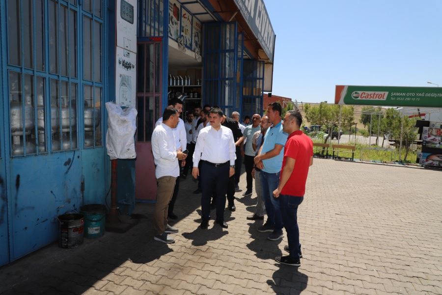 KAYMAKAM TUNÇ KÜÇÜK SANAYİ SİTESİ ESNAFLARINI ZİYARET ETTİ