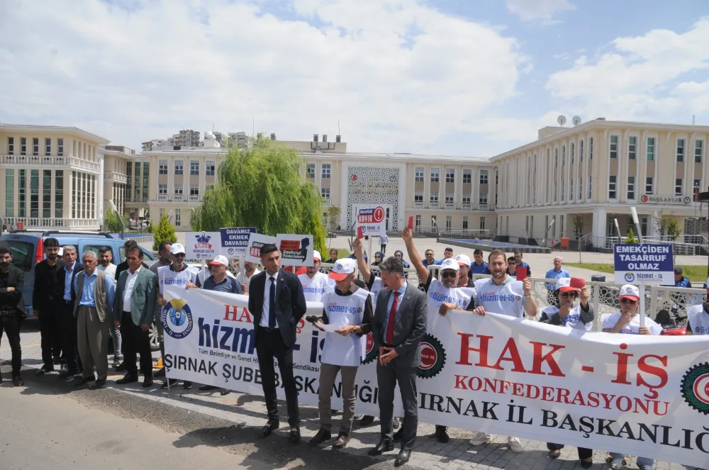 HAK-İŞ SENDİKASI CİZRE BELEDİYESİNİN İŞTEN ÇIKARDIĞI İŞÇİLER İÇİN ÇADIR NÖBETİ BAŞLATTI