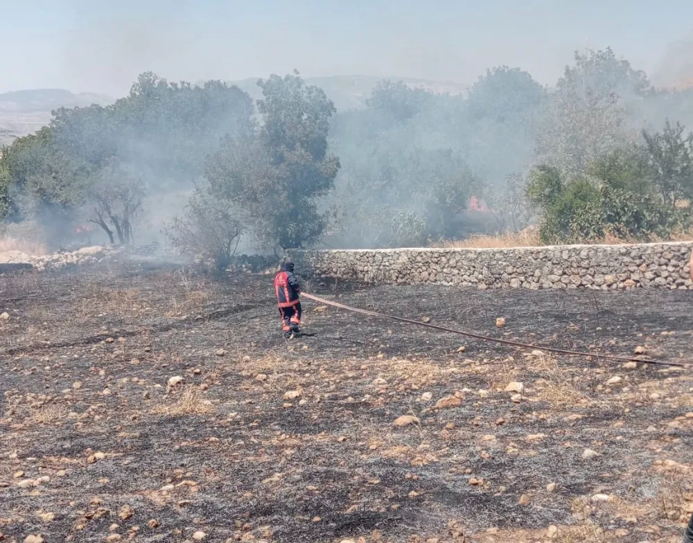 ŞIRNAK’TA KORKUTAN ÖRTÜ YANGINI