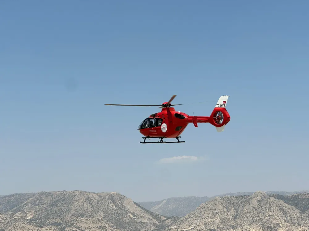 ŞIRNAK’TA AMBULANS HELİKOPTER “UMUT” BEBEĞE UMUT OLMAK İÇİN HAVALANDI