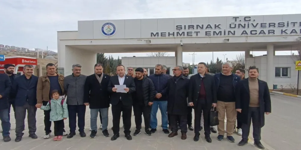 ŞIRNAK ÜNİVERSİTESİ ÖNÜNDEKİ YOL İÇİN ACİL ÖNLEM TALEBİ